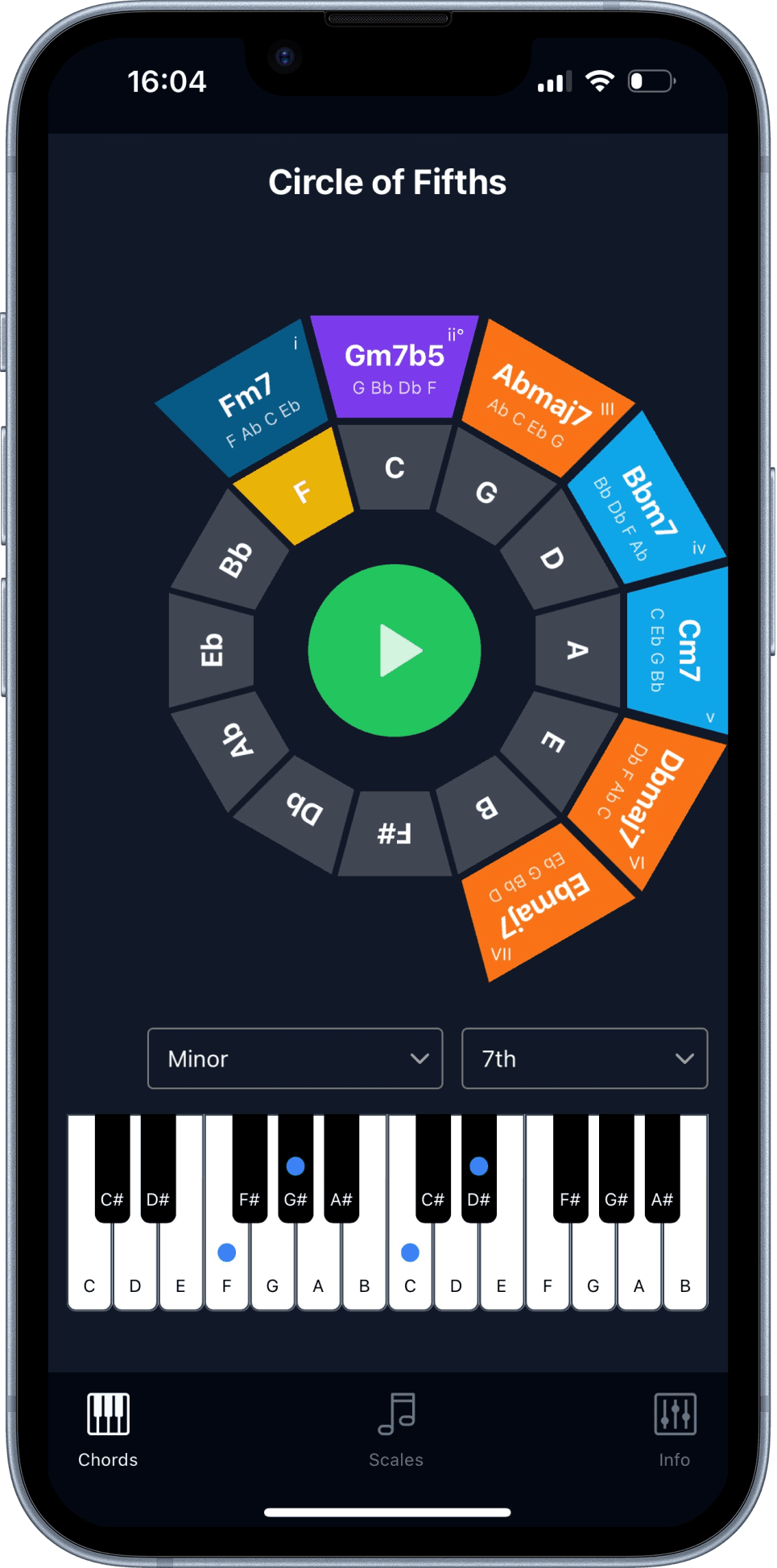 Scales and chords preview